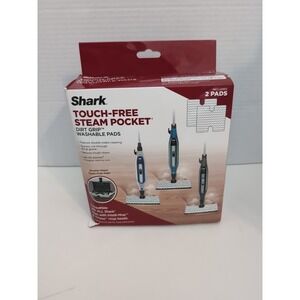 Shark Touch-Free Steam Pocket Dirt‎ Grip Replacement Washable Pads 2 Pads XTP184